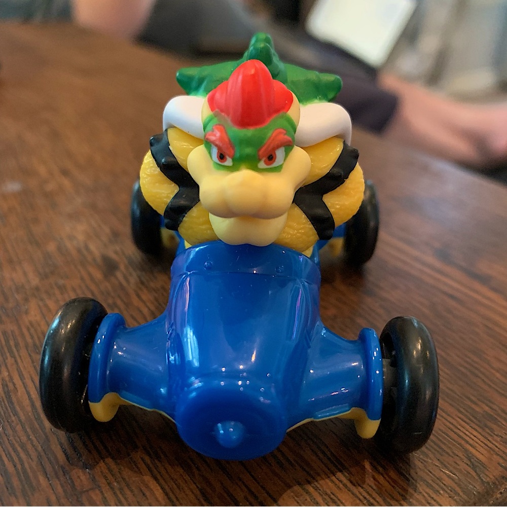 Bowser Nintendo Super Mario race car McDonalds happy meal collectors toy car